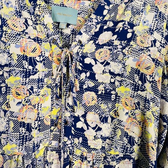 Anthropologie Skies Are Blue Floral‎ Long Sleeve Dress Size M - Picture 3 of 9